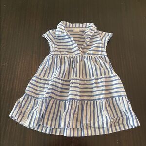 Baby Gap blue and white striped dress